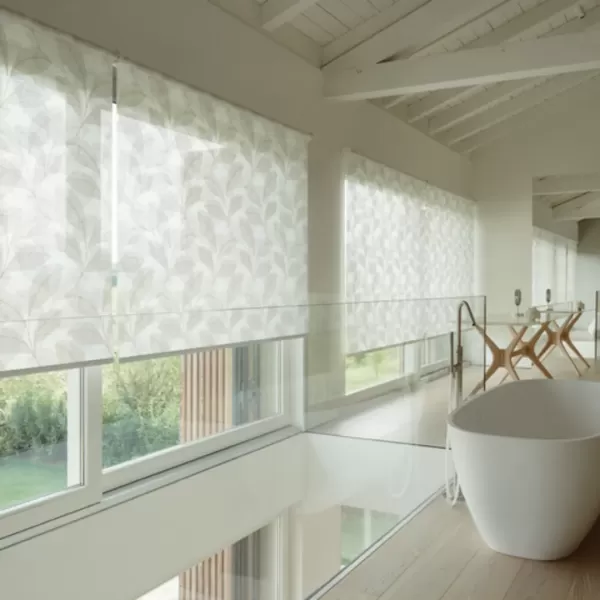 Waving Leave Roller Blinds
